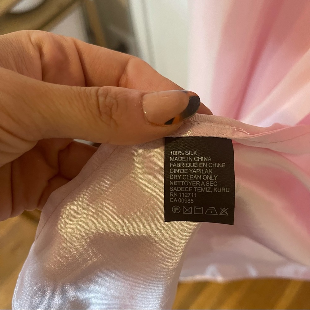 NWT Jay Godfrey Light Pink Silk Gown, Size XS - Picture 4 of 4